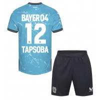 Bayer Leverkusen Edmond Tapsoba #12 Replica Third Minikit 2023-24 Short Sleeve (+ pants)